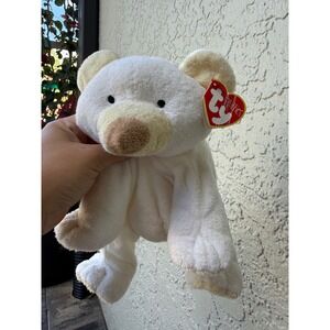 Ty Pluffies Cloud White Polar Bear Plush Stuffed Animal 2002 Cream Tan 32001